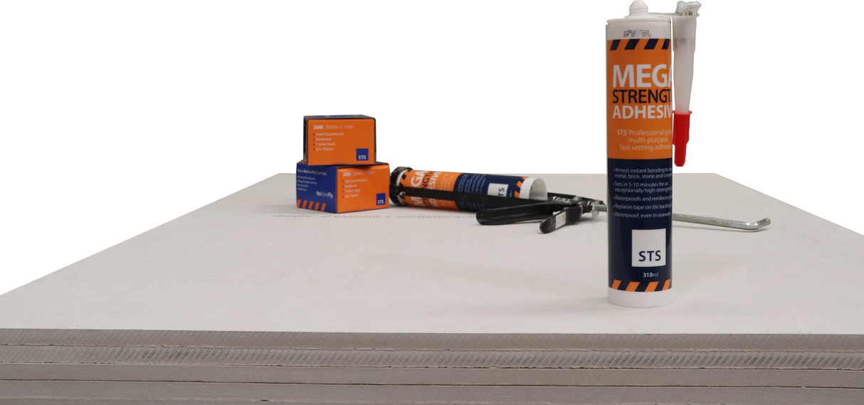 No More Ply 12mm Tile Backer / Construction Board. 1200mm x 800mm = 0.96m2 (5512).