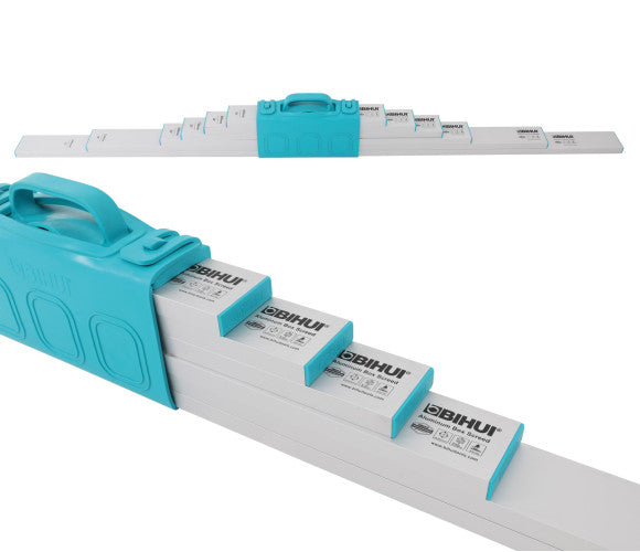 BIHUI Aluminium Straight Edges. 6pc Screed Set BU-TASES6