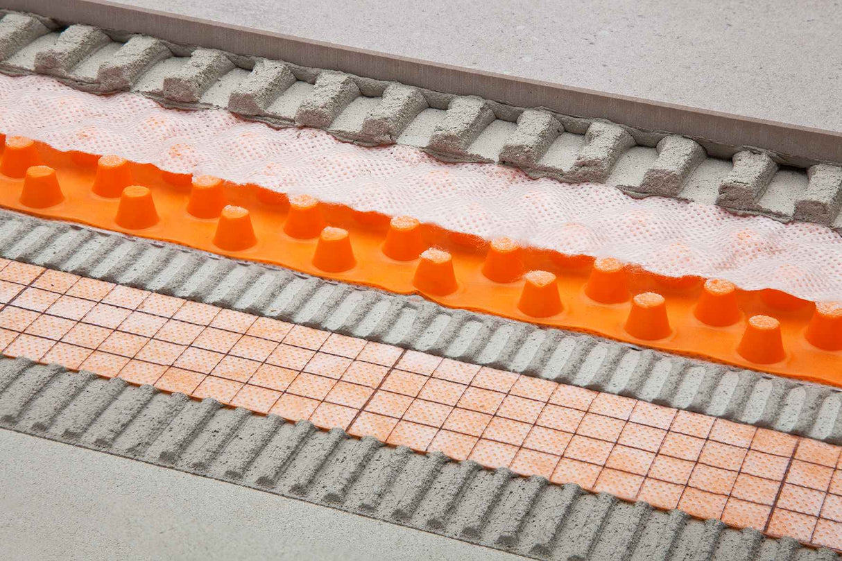 Schluter Ditra-Drain 8 Drainage and Uncoupling Membrane 12.5m Roll