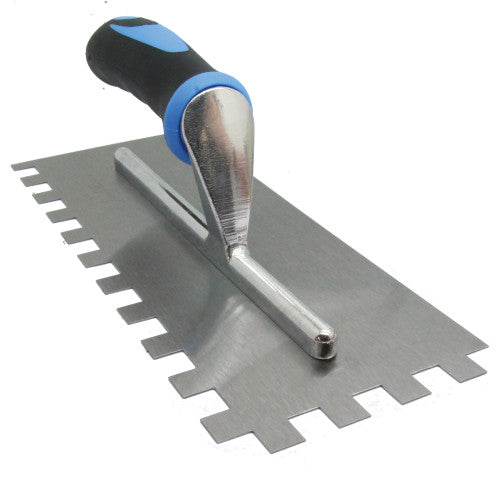 Genesis Square Notched Tiling Trowels, With Soft Grip. (Choice of Notch Size)