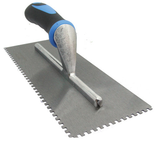 Genesis Square Notched Tiling Trowels, With Soft Grip. (Choice of Notch Size)