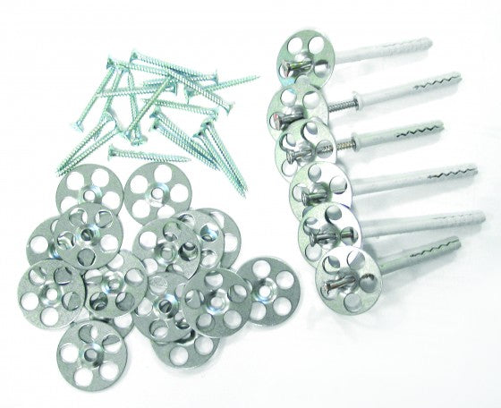 N&C Galvanised 35mm Tile Backer Board Washer 50 pack 35mm