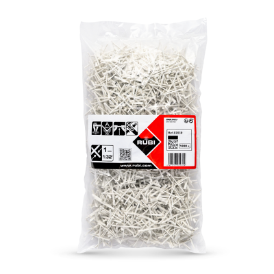 Rubi 1mm Long Leg Cross Spacers (1000 Bag Qty) 02030