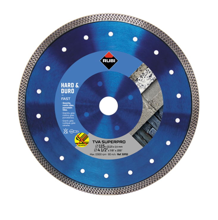 Rubi TVA Turbo Viper Superpro Diamond Blade (Choice of Size)