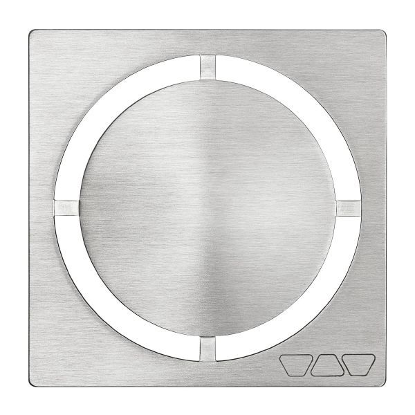 Schluter KERDI Grate and Frame Set 100mm x 100mm PURE DESIGN Brushed Stainless Steel (V2A) KD R10 EB D7 (Choice of Finish)