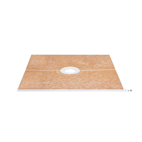 Schluter KERDI-SHOWER-T Two-Part Sloped Tray For Centre Drainage (Choice Of Size)