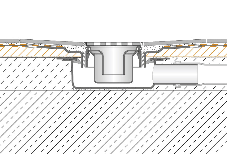 Schluter KERDI-SHOWER-T Two-Part Sloped Tray For Centre Drainage (Choice Of Size)