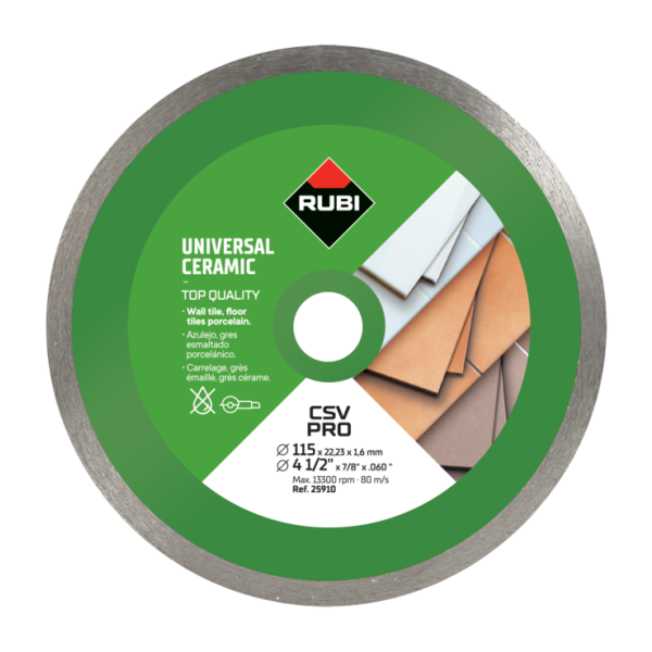 Rubi CEV Superpro Continuous Rim Diamond Blade (Choice of Size)