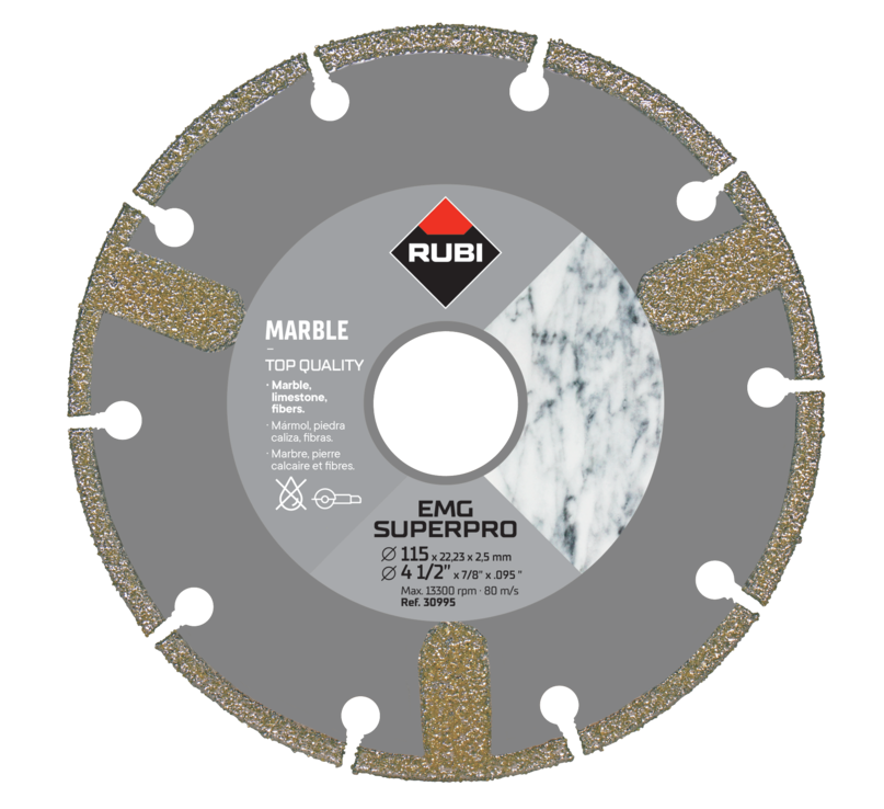 Rubi EMG Electroplated Marble Diamond Blade (115mm) 30995