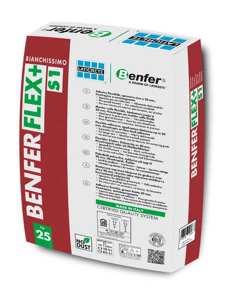 BenferFlex Standard Setting Brilliant White Tile Adhesive (Choice of Quantities)
