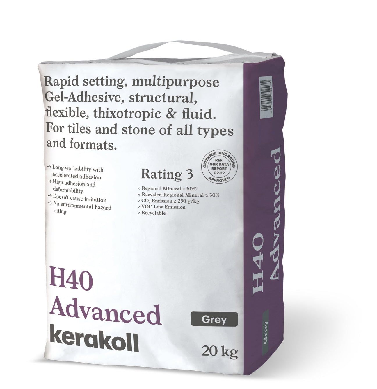 Kerakoll H40 S1 Advanced Rapid Setting GREY Tile Adhesive (Choice of Quantities)