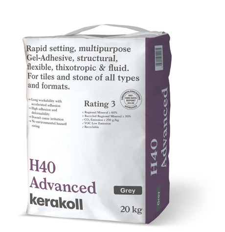 Kerakoll H40 S1 Advanced Rapid Setting GREY Tile Adhesive (Choice of Quantities)