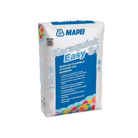 Mapei Keraquick Easy S1 Rapid Setting Tile Adhesive WHITE (Choice of Quantities)
