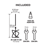 Rubi RUBIMIX E-10 ENERGY CAS Battery Powered Electric Mixer 26571