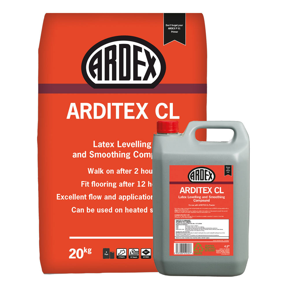 Ardex Arditex CL Levelling Compound (Bag and Bottle)