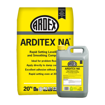 Ardex Arditex NA 2-Part Ultra Rapid Setting Levelling & Smoothing Compound. (Choice of Quantity) (18288)