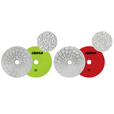 BIHUI – Brazed Diamond 4” Polishing Pads. (Choice of Grit).