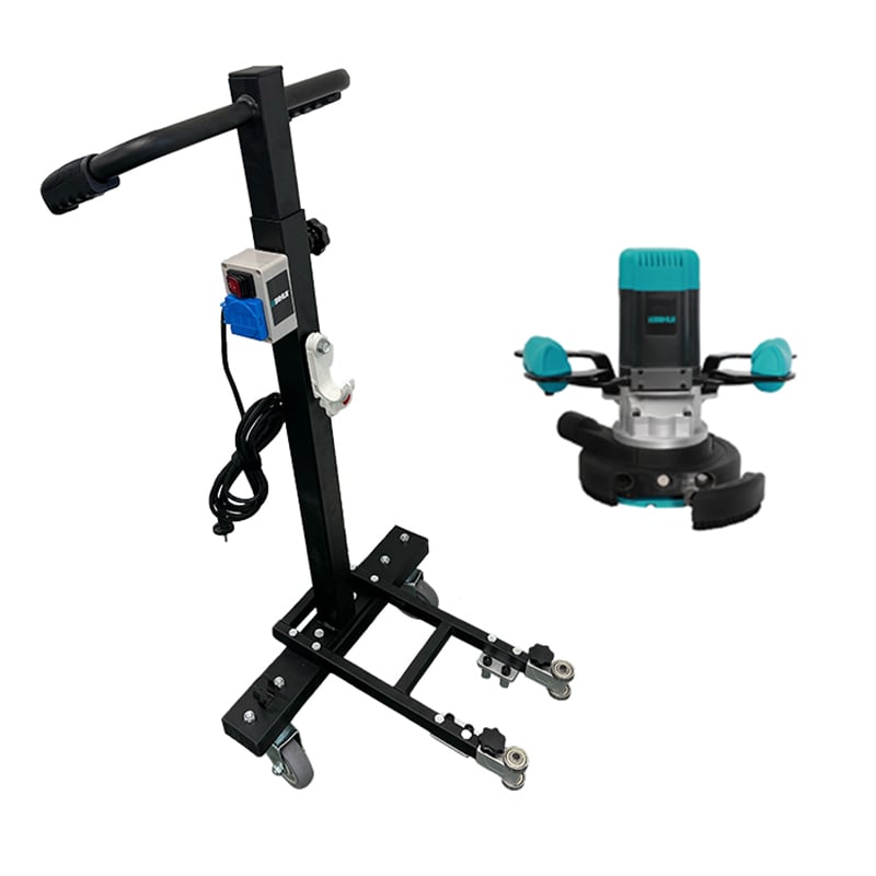 Bihui Concrete Grinder (BU-CG1900) with Adjustable Stand (BU-CGWS19) Package.