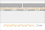 Schluter Ditra-Drain 4 Drainage and Uncoupling Membrane 25m Roll