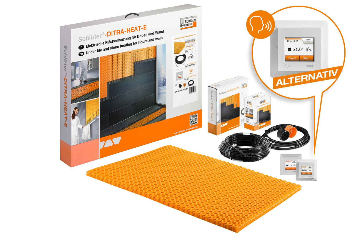 Schluter DITRA-HEAT-E-DUO-S Underfloor Heating Thermal Floor Kits. DHD S4