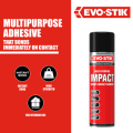 EVO Stik Multi Purpose Impact Spray Adhesive 500ml (6 x 500ml Can Pack)