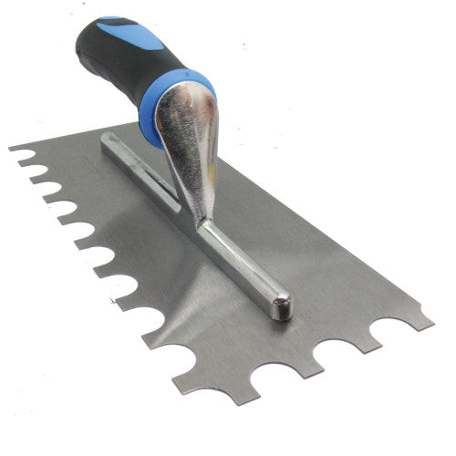 Genesis Square Notched Tiling Trowels, With Soft Grip. (Choice of Notch Size)