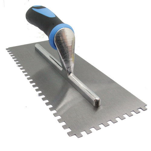Genesis Square Notched Tiling Trowels, With Soft Grip. (Choice of Notch Size)