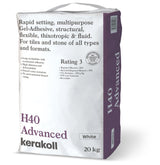 Kerakoll H40 Advanced Adhesive Rapid Set S1 Tile Adhesive WHITE 20kg