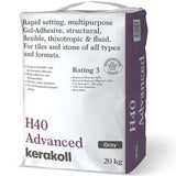 Kerakoll H40 Advanced Adhesive Rapid Set S1 Tile Adhesive GREY 20kg