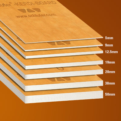 Schluter KERDI-BOARD- LONG (62.5cm x 260cm) Choice of Thickness