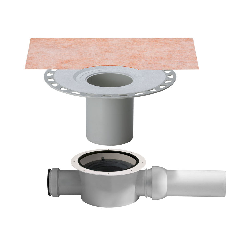 Schluter Kerdi Drain With 50mm Horizontal Outlet. KDBH50GV