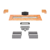 KLF43G3E110 Horizonal Linear Centre Drain (V4A) 1100mm