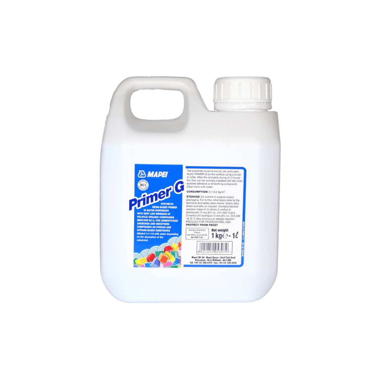 Mapei Primer G Synthetic Resin Primer. (Choice of Size)