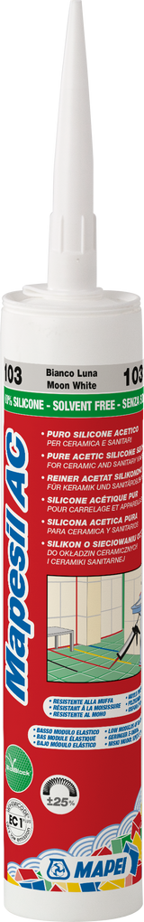 Mapei Mapesil AC Pure Mould Resistant Silicone Sealant (Choice Of Colour)