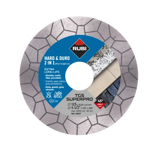 Rubi TGS Superpro Cut & Grind Diamond Cutting Blade. (Choice of Size)
