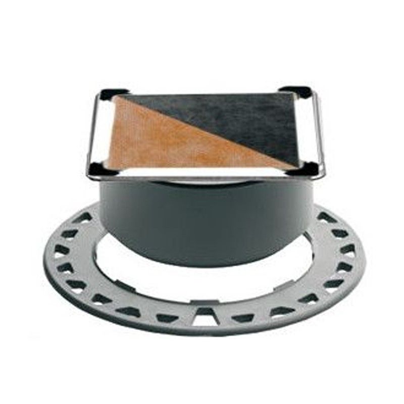 Schluter KERDI Grate and Frame Set 100mm x 100mm TILEABLE DESIGN Brushed Stainless Steel (V2A) KD R10 ED4 (Choice of Finish)